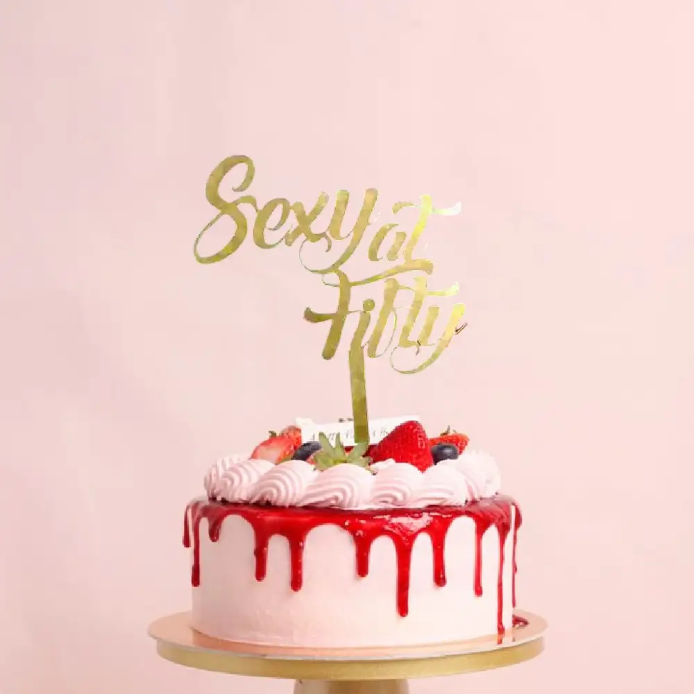 Sexy at Fifty Cake Topper